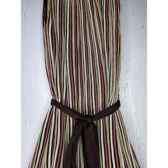 MISSONI Multicolor Striped Knit A-Line Tank Halter Dress | Tagged Size: 8 - Picture 5 of 14